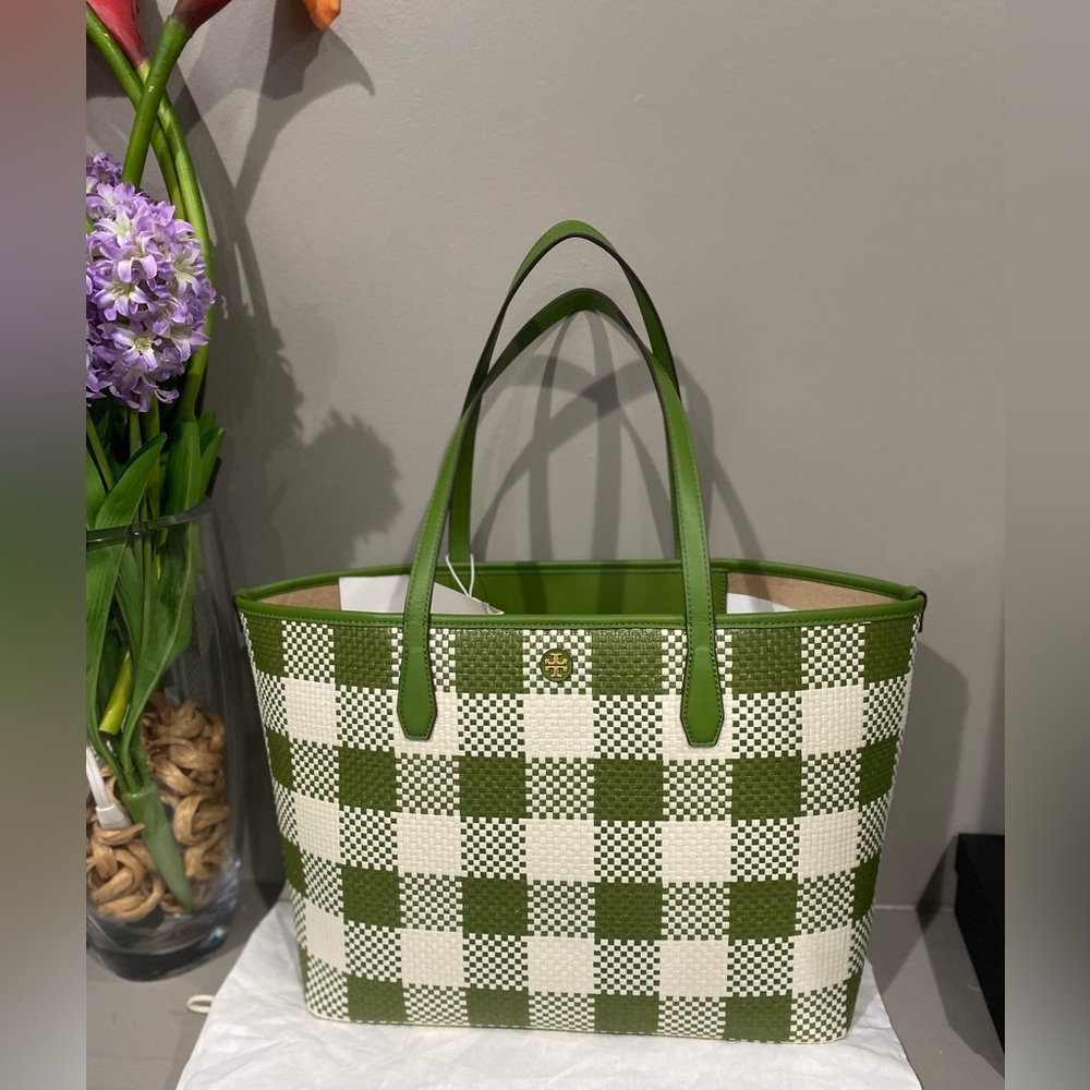 TORY BURCH Blake Straw Tote NWT